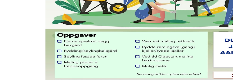 Dugnad våren 2025